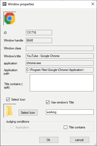 window settings