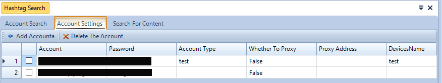 Account Settings